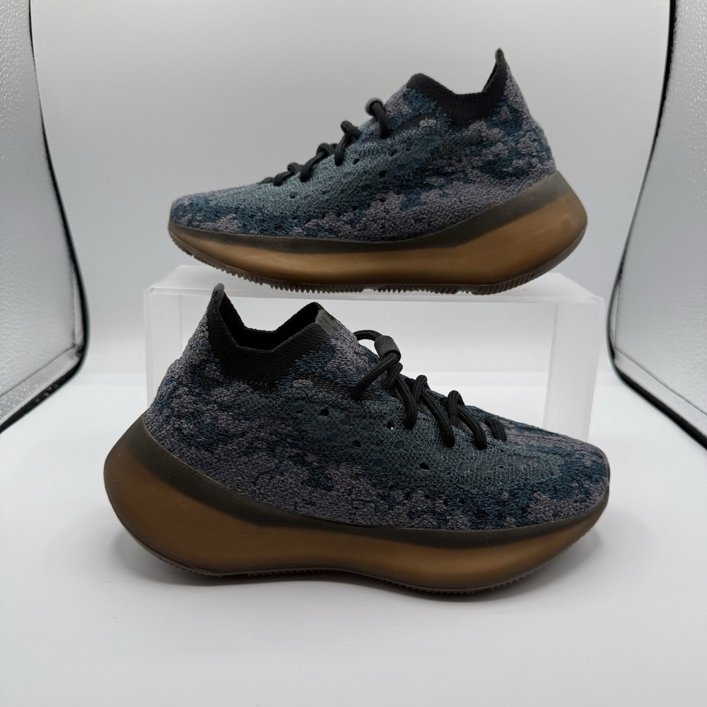 Adidas Yeezy Boost 380 Covellite Blue Black Boys Men's Size 4‎ 1/2 4.5